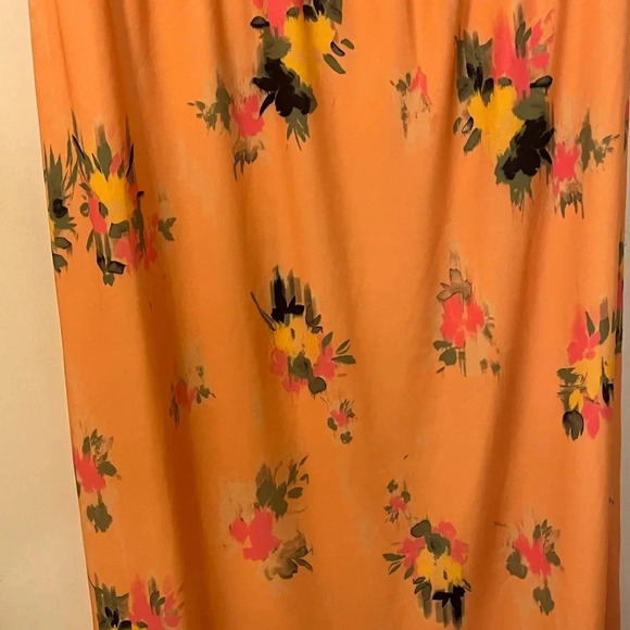 Steve Madden Matte Jersey Floral flattering one shoulder midi dress. Size XL - Picture 8 of 17